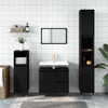 Stella Homewares Bathroom Cabinet Black 65x33x60 cm Engineered Wood