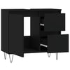 Stella Homewares Bathroom Cabinet Black 65x33x60 cm Engineered Wood