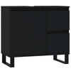 Stella Homewares Bathroom Cabinet Black 65x33x60 cm Engineered Wood