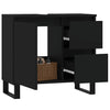 Stella Homewares Bathroom Cabinet Black 65x33x60 cm Engineered Wood