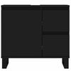 Stella Homewares Bathroom Cabinet Black 65x33x60 cm Engineered Wood