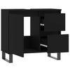 Stella Homewares Bathroom Cabinet Black 65x33x60 cm Engineered Wood