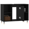 Stella Homewares Bathroom Cabinet Black 80x33x60 cm Engineered Wood