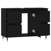 Stella Homewares Bathroom Cabinet Black 80x33x60 cm Engineered Wood
