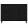 Stella Homewares Bathroom Cabinet Black 80x33x60 cm Engineered Wood