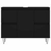 Stella Homewares Bathroom Cabinet Black 80x33x60 cm Engineered Wood