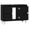 Stella Homewares Bathroom Cabinet Black 80x33x60 cm Engineered Wood