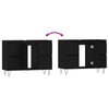 Stella Homewares Bathroom Cabinet Black 80x33x60 cm Engineered Wood