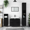 Stella Homewares Bathroom Cabinet Black 80x33x60 cm Engineered Wood