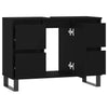Stella Homewares Bathroom Cabinet Black 80x33x60 cm Engineered Wood