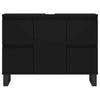 Stella Homewares Bathroom Cabinet Black 80x33x60 cm Engineered Wood