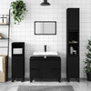 Stella Homewares Bathroom Cabinet Black 80x33x60 cm Engineered Wood