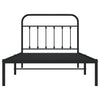 Stella Homewares Metal Bed Frame without Mattress with Headboard Black 107x203 cm King Single