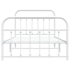 Stella Homewares Metal Bed Frame without Mattress with Footboard White 107x203 cm King Single
