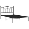 Stella Homewares Metal Bed Frame without Mattress with Headboard Black 107x203 cm King Single