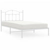 Stella Homewares Metal Bed Frame without Mattress with Headboard White 107x203 cm King Single