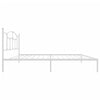 Stella Homewares Metal Bed Frame without Mattress with Headboard White 107x203 cm King Single