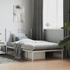 Stella Homewares Metal Bed Frame without Mattress with Headboard White 107x203 cm King Single