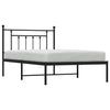 Stella Homewares Metal Bed Frame without Mattress with Headboard Black 107x203 cm King Single