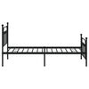 Stella Homewares Metal Bed Frame without Mattress with Footboard Black 107x203 cm King Single