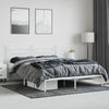 Stella Homewares Metal Bed Frame without Mattress with Headboard White 183x203 cm King