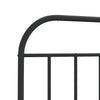 Stella Homewares Metal Bed Frame without Mattress with Headboard Black 107x203 cm King Single