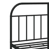 Stella Homewares Metal Bed Frame without Mattress with Headboard Black 150x200 cm