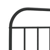 Stella Homewares Metal Bed Frame without Mattress with Footboard Black 107x203 cm King Single