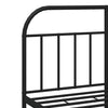 Stella Homewares Metal Bed Frame without Mattress with Footboard Black 150x200 cm