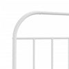 Stella Homewares Metal Bed Frame without Mattress with Headboard White 107x203 cm King Single