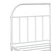 Stella Homewares Metal Bed Frame without Mattress with Footboard White 183x203 cm King