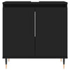 Stella Homewares 3 Piece Bathroom Cabinet Set Black Engineered Wood