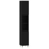 Stella Homewares 3 Piece Bathroom Cabinet Set Black Engineered Wood