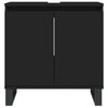 Stella Homewares 3 Piece Bathroom Cabinet Set Black Engineered Wood