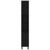 Stella Homewares 3 Piece Bathroom Cabinet Set Black Engineered Wood