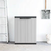 Stella Homewares Outdoor Storage Cabinet Grey and Black 65x37x85 cm PP
