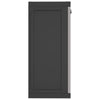 Stella Homewares Outdoor Storage Cabinet Grey and Black 65x37x85 cm PP