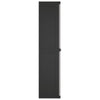 Stella Homewares Outdoor Storage Cabinet Grey and Black 65x37x165 cm PP