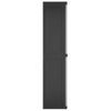 Stella Homewares Outdoor Storage Cabinet Grey and Black 65x37x165 cm PP