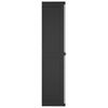 Stella Homewares Outdoor Storage Cabinet Grey and Black 97x37x165 cm PP