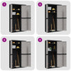 Stella Homewares Outdoor Storage Cabinet Grey and Black 97x37x165 cm PP