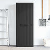 Stella Homewares Outdoor Storage Cabinet Black 65x37x165 cm PP