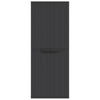Stella Homewares Outdoor Storage Cabinet Black 65x37x165 cm PP