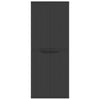 Stella Homewares Outdoor Storage Cabinet Black 65x37x165 cm PP