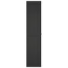 Stella Homewares Outdoor Storage Cabinet Black 65x37x165 cm PP
