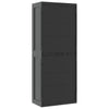 Stella Homewares Outdoor Storage Cabinet Black 65x37x165 cm PP