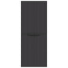 Stella Homewares Outdoor Storage Cabinet Black 65x37x165 cm PP