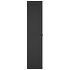 Stella Homewares Outdoor Storage Cabinet Black 65x37x165 cm PP