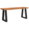 Stella Homewares Bench with Live Edge 110 cm Solid Wood Acacia
