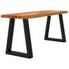 Stella Homewares Bench with Live Edge 110 cm Solid Wood Acacia
